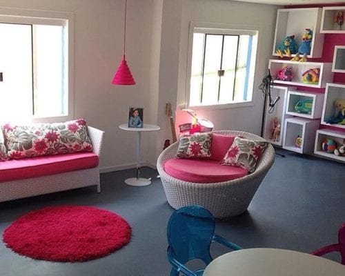 Sofá indiana infantil e chaise samarti infantil