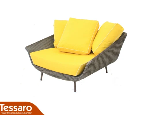 Chaise em fibra sintética martino