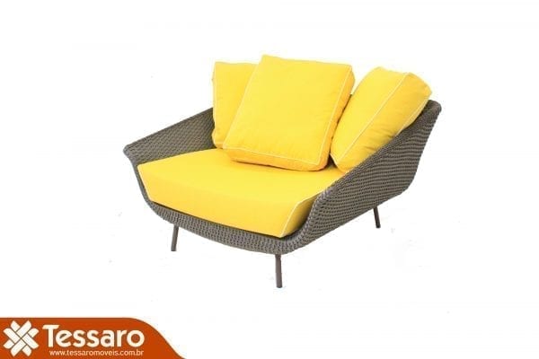 Chaise em fibra sintética martino