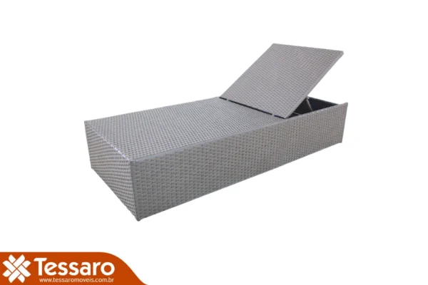 Chaise de fibra sintética com lateral tramada harmonie