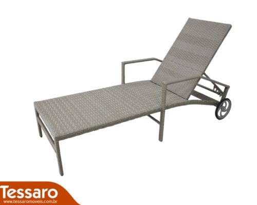 CHAISE COPA COM BRAÇO E RODINHA