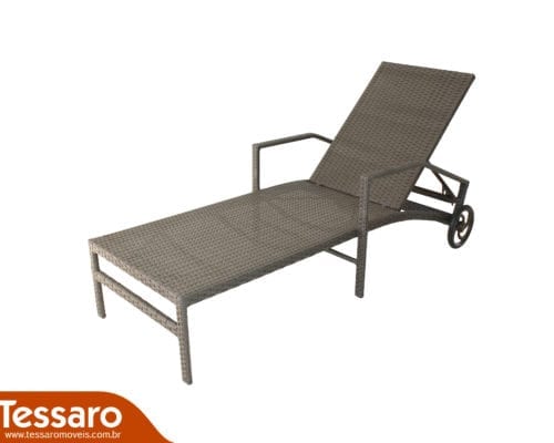 CHAISE COPA COM BRAÇO E RODINHA