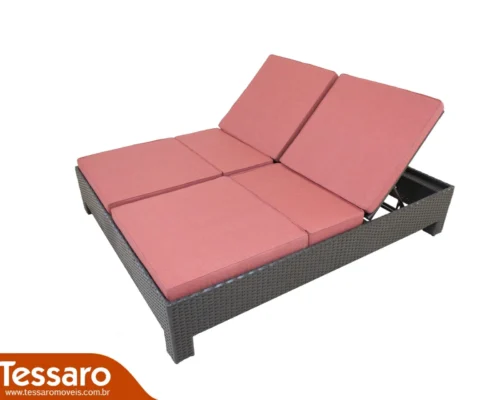 Chaise em fibra sintética dupla Harmonie