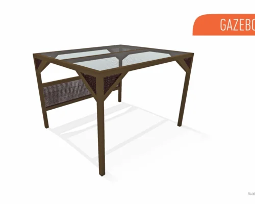 Gazebo em alumínio e tela Sling