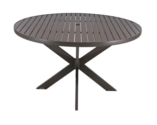 Mesa em alumínio com furo para ombrelone Beli