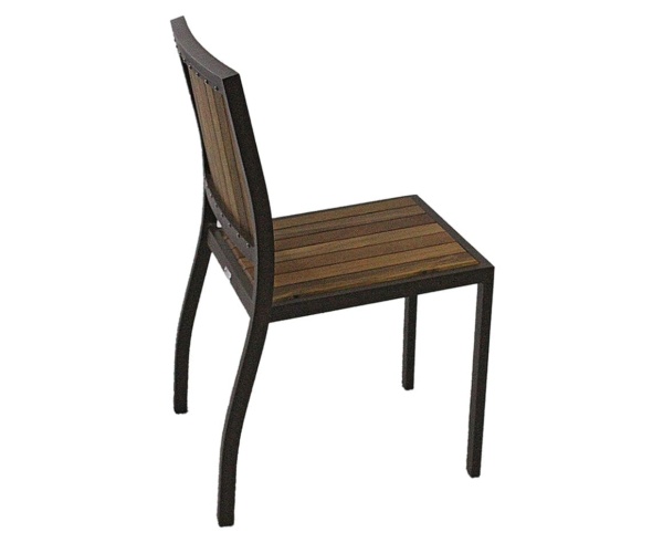 Cadeira em madeira e alumínio Cecilia modulare