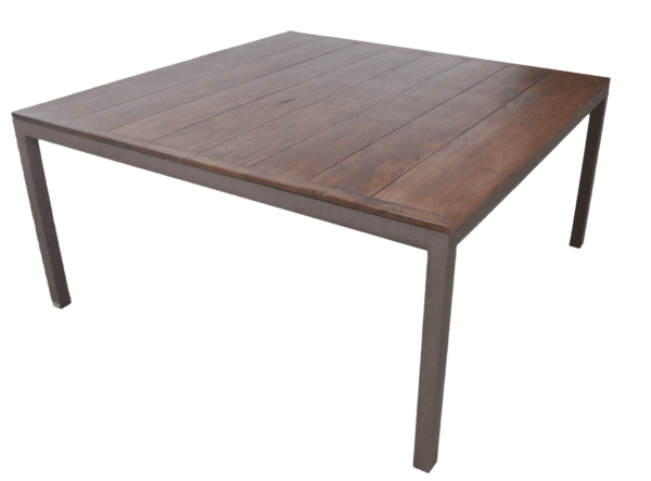MESA EM ALUMÍNIO E MADEIRA ANTONI