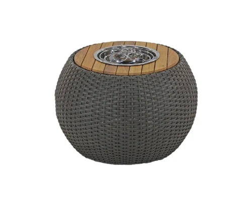 Puff mesa de centro com champanheira em fibra Haras