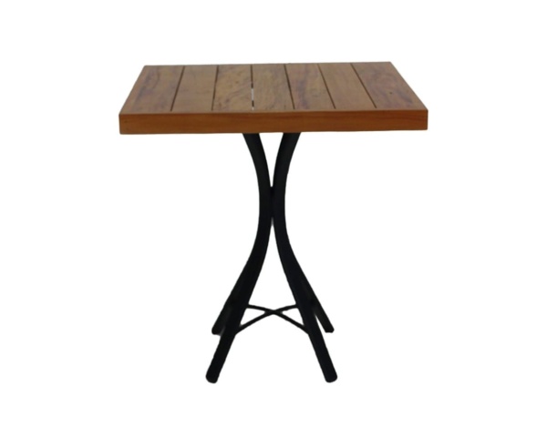 MESA EM MADEIRA E ALUMÍNIO FERRARA