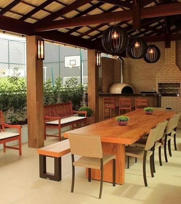 DECORAÇÃO AMBIENTE - ÁREA GOURMET CONDOMÍNIO