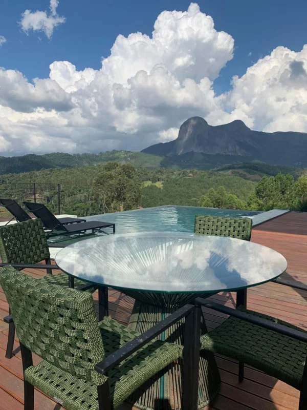 DECORAÇÃO AMBIENTE - VARANDA COM PISCINA CASA CLIENTE