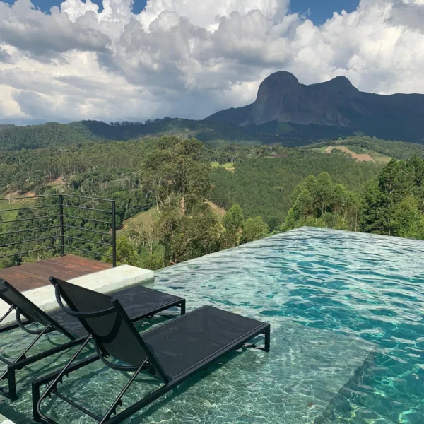 DECORAÇÃO AMBIENTE - VARANDA COM PISCINA CASA CLIENTE