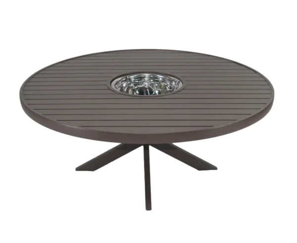 MESA EM ALUMÍNIO COM CHAMPANHEIRA BELI