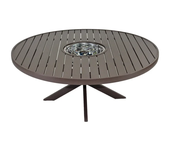 MESA EM ALUMÍNIO COM CHAMPANHEIRA BELI