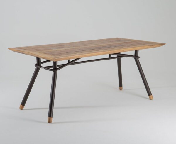 MESA EM MADEIRA E ALUMÍNIO CAPARAÓ