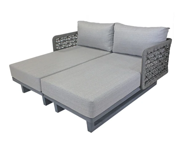 CHAISE EM CORDA NÁUTICA DUPLA PAOLA