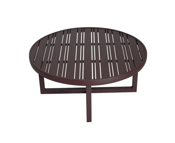 MESA DE CENTRO EM ALUMÍNIO TROPICAL